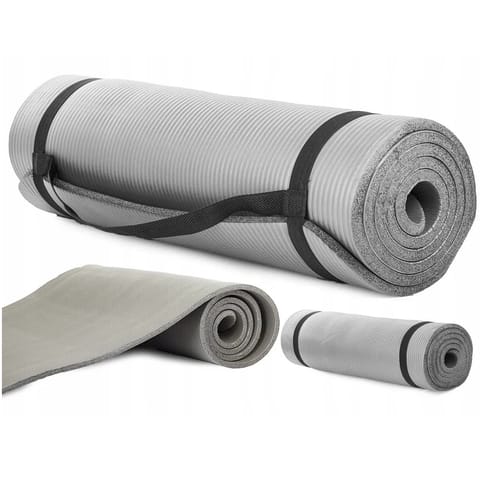 EXTRALINK MATA DO ĆWICZEŃ FITNESS JOGA AEROBIK SZARA 180X60 - 14186 w sklepie Wasserman.eu