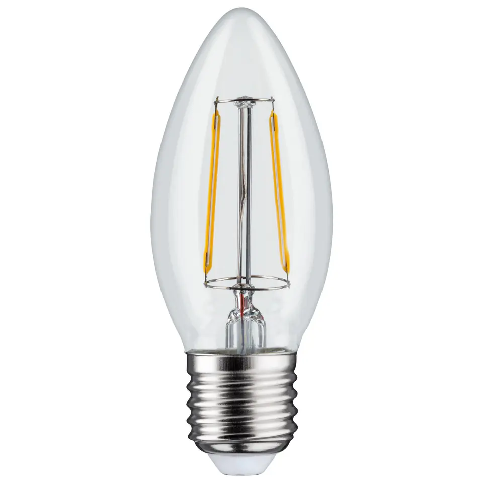 ⁨Żarówka Maclean, Filamentowa LED E27, 4W, 230V, WW ciepła biała 3000K 470lm, Retro edison ozdobna świeczka C35, MCE264⁩ w sklepie Wasserman.eu