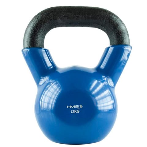 ⁨Kettlebell vinyl 12 kg navy blue HMS KNV12⁩ at Wasserman.eu