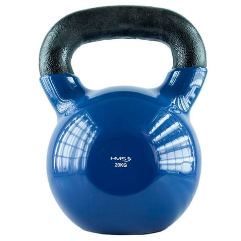 ⁨Kettlebell vinyl 20 kg navy blue HMS KNV20⁩ at Wasserman.eu