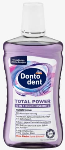 ⁨Dontodent Total Power Płyn do Płukania Jamy Ustnej 500 ml⁩ w sklepie Wasserman.eu