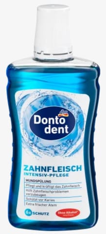 ⁨Dontodent Zahnfleisch Intensiv-Pflege Płyn Do Płukania Jamy Ustnej 500 ml⁩ w sklepie Wasserman.eu