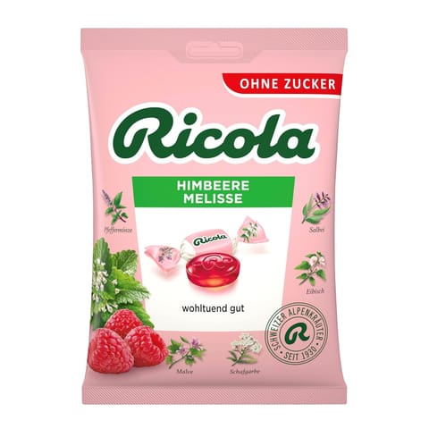 Ricola Himbeere Melisse Cukierki bez Cukru 75 g w sklepie Wasserman.eu