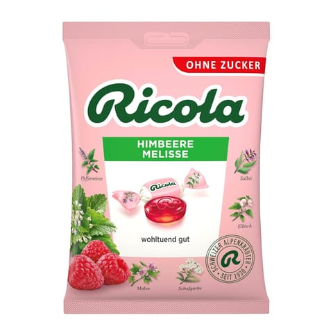 ⁨Ricola Himbeere Melisse Cukierki bez Cukry 75 g⁩ w sklepie Wasserman.eu