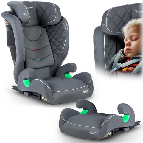 ⁨Fotelik samochodowy Nukido Louis szary 15-36 kg ISOFIX⁩ w sklepie Wasserman.eu