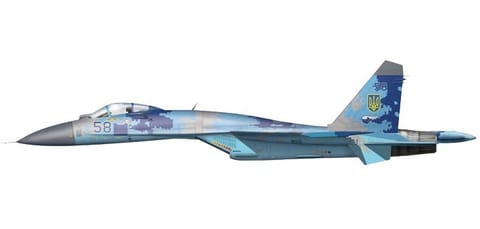 ⁨Model plastikowy Su-27P in Ukrainian Air Force 1/72⁩ w sklepie Wasserman.eu