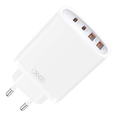 ⁨Ładowarka sieciowa XO CE22, 45W, GaN, 2x USB-C, 2x USB-A⁩ w sklepie Wasserman.eu