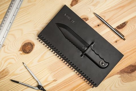 ⁨Military notebook - KNIFE⁩ at Wasserman.eu