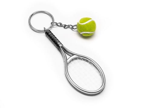 ⁨Sports keychain tennis⁩ at Wasserman.eu