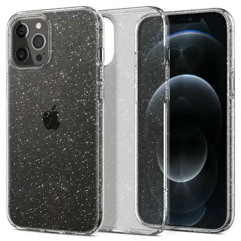 ⁨Spigen Liquid Crystal Glitter iPhone 12/ 12 Pro 6.1" ACS01698 Clear⁩ at Wasserman.eu