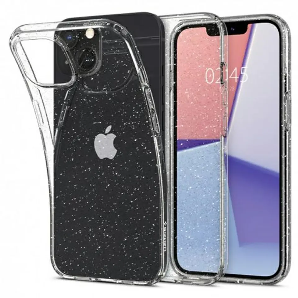 ⁨Spigen Liquid Crystal Glitter iPhone 13 6.1" crystal quartz 48110⁩ w sklepie Wasserman.eu