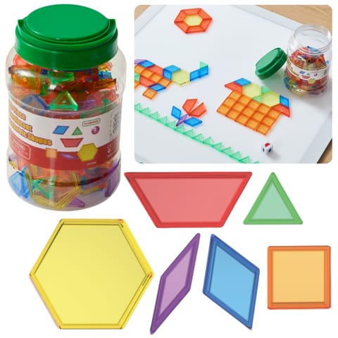 ⁨MASTERKIDZ Zestaw Klocki Montessori Tangram Mozaika 140 el.⁩ w sklepie Wasserman.eu