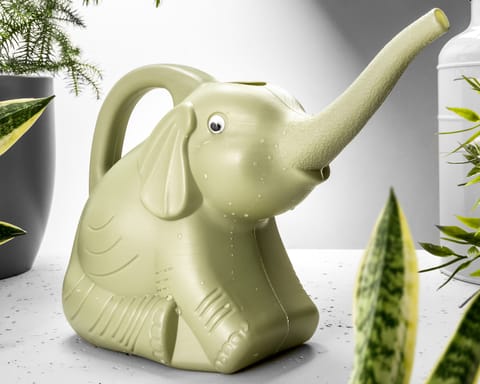 ⁨Elephant watering can⁩ at Wasserman.eu