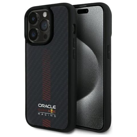 ⁨Red Bull RBHMP14L24CFGSMK iPhone 14 Pro   6.1" hardcase czarny/black Carbon Fiber Power Bar MagSafe⁩ w sklepie Wasserman.eu