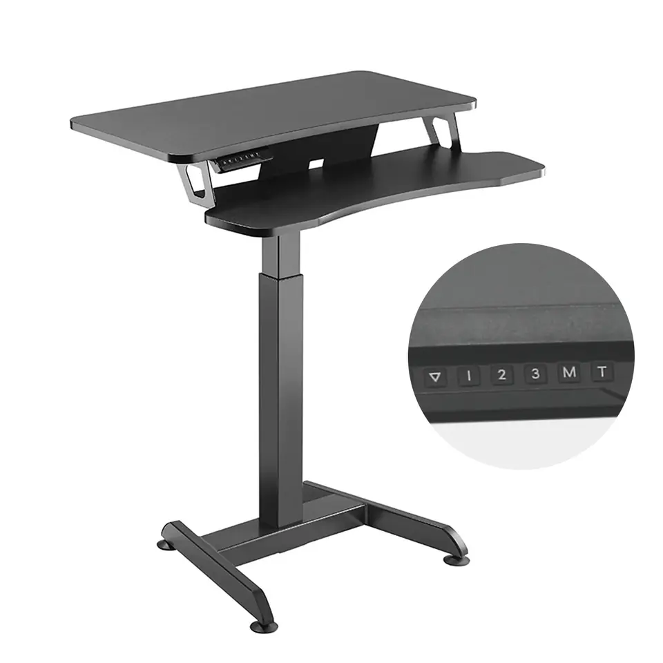 ⁨Maclean MC-835 Portable Desk Electric Height Adjustable 72 -122cm max. 37 kg Control Panel Sit Stand Work Station⁩ at Wasserman.eu