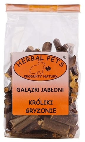 ⁨Herbal Pets Gałązki jabłoni 100g⁩ w sklepie Wasserman.eu