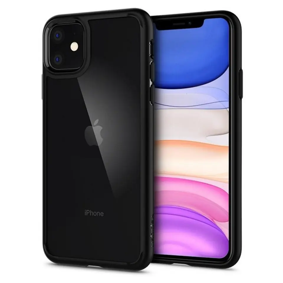 ⁨Spigen Ultra Hybrid iPhone 11 Mate Black 076CS27186⁩ w sklepie Wasserman.eu