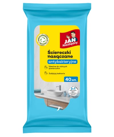 ⁨SAR JAN NZ Ściereczki nasącz. antybakt. 40szt &⁩ w sklepie Wasserman.eu
