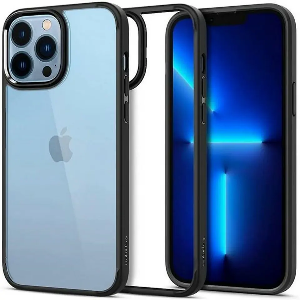 ⁨Spigen Ultra Hybrid iPhone 13 Pro 6.1" czarny/black matte ACS03262⁩ w sklepie Wasserman.eu