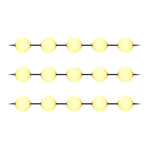 ⁨Girlanda oświetleniowa, 15 x 1W, 15 x 60lm, 2500K, 10,5m⁩ w sklepie Wasserman.eu