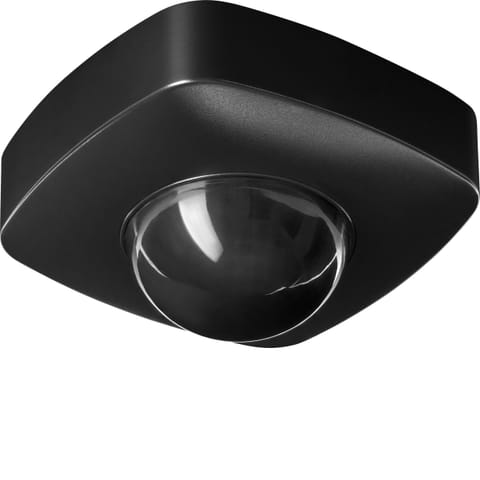 ⁨Czujnik ruchu i obecności 360st, IP65, 2000W, 3 sensory, czarny⁩ w sklepie Wasserman.eu