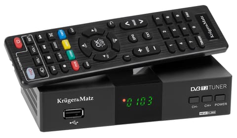 ⁨Tuner DVB-T2  H.265 HEVC Kruger&Matz⁩ w sklepie Wasserman.eu