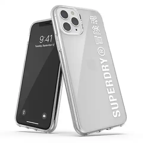 ⁨SuperDry Snap iPhone 11 Pro Clear Case white/white 41579⁩ at Wasserman.eu