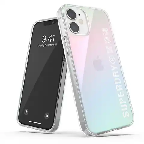 ⁨SuperDry Snap iPhone 12 mini Clear Case Gradient 42598⁩ w sklepie Wasserman.eu