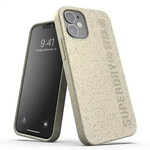 ⁨SuperDry Snap iPhone 12 mini Compostable Case Sand/Sand 42623⁩ at Wasserman.eu