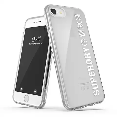 ⁨SuperDry Snap iPhone 6/6s/7/8/SE 2020 / SE 2022 Clear Case biały/white 41573⁩ w sklepie Wasserman.eu