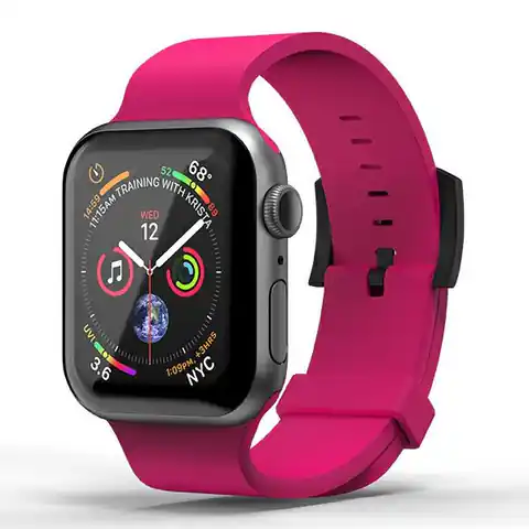 ⁨SuperDry Watchband Apple Watch 42/44/45 /49 mm Series 4/5/6/7/8/SE/SE2/Ultra Silicone różowy/pink 41680⁩ w sklepie Wasserman.eu