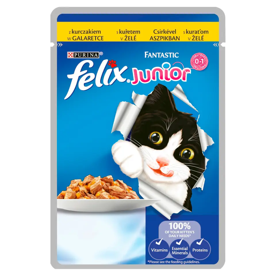 ⁨FELIX FANTASTIC Junior Chicken 85g⁩ at Wasserman.eu