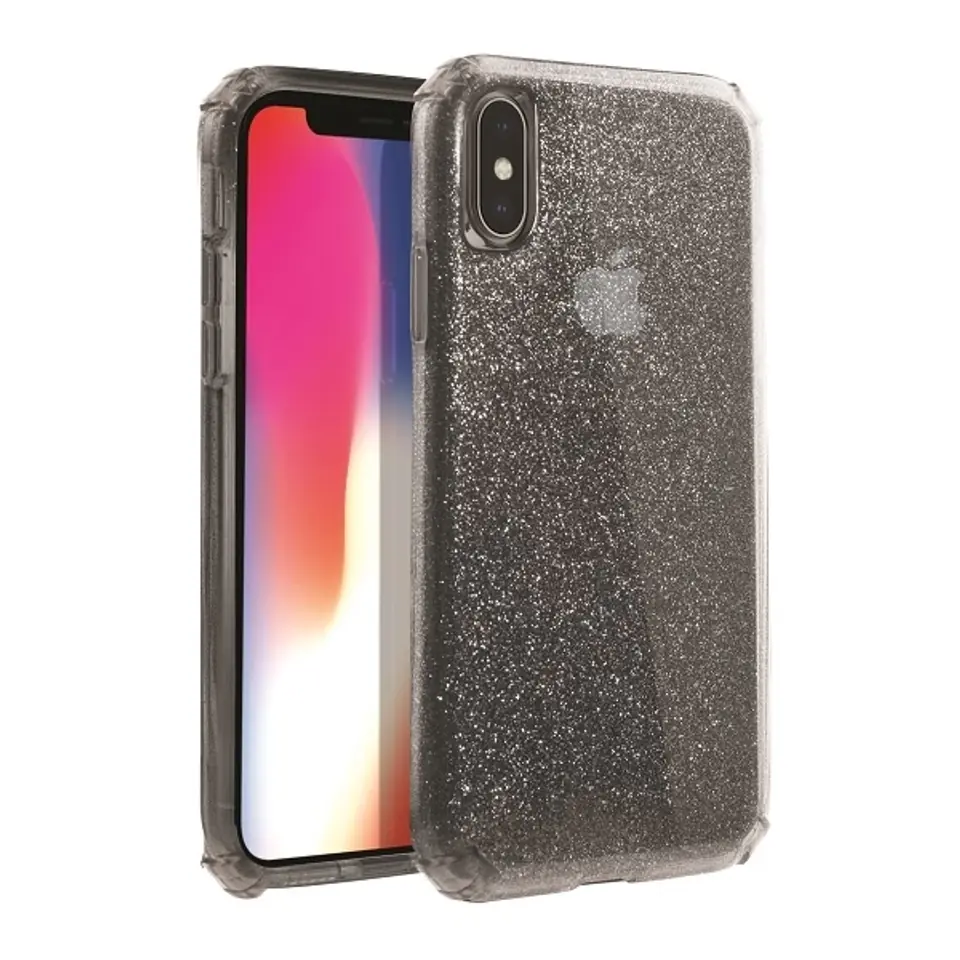 ⁨UNIQ etui Clarion Tinsel iPhone Xs Max czarny/vapour smoke⁩ w sklepie Wasserman.eu