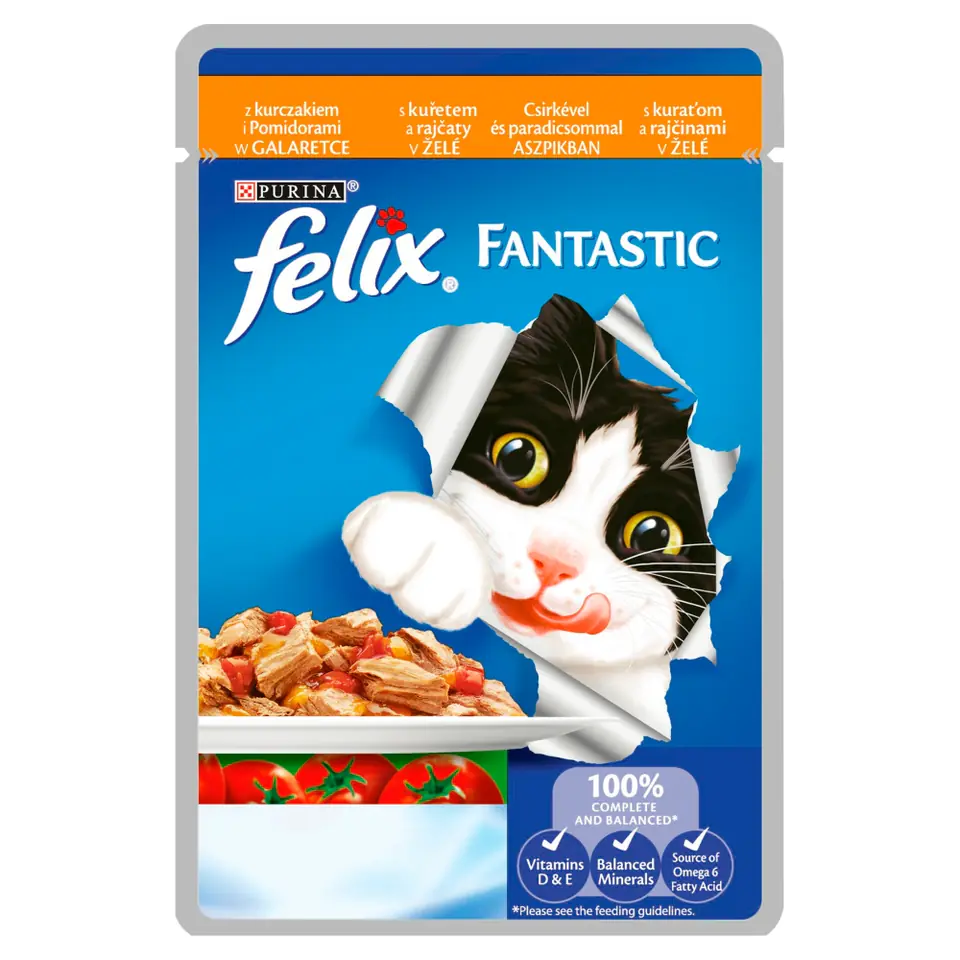 ⁨FELIX FANTASTIC Chicken&Tomato 85g⁩ at Wasserman.eu