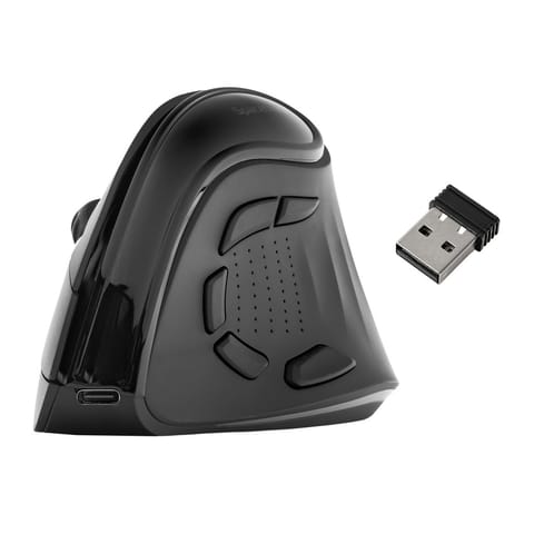 ⁨Bezprzewodowa pionowa myszka BT 2.4 RGB SP-RCA09⁩ w sklepie Wasserman.eu