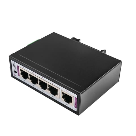 ⁨Przemysłowy Switch PoE 4x 10/100M + 1x RJ45 Uplink⁩ w sklepie Wasserman.eu