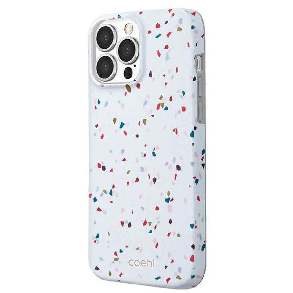 ⁨UNIQ etui Coehl Terrazzo iPhone 13 Pro / 13 6,1" biały/natural white⁩ w sklepie Wasserman.eu