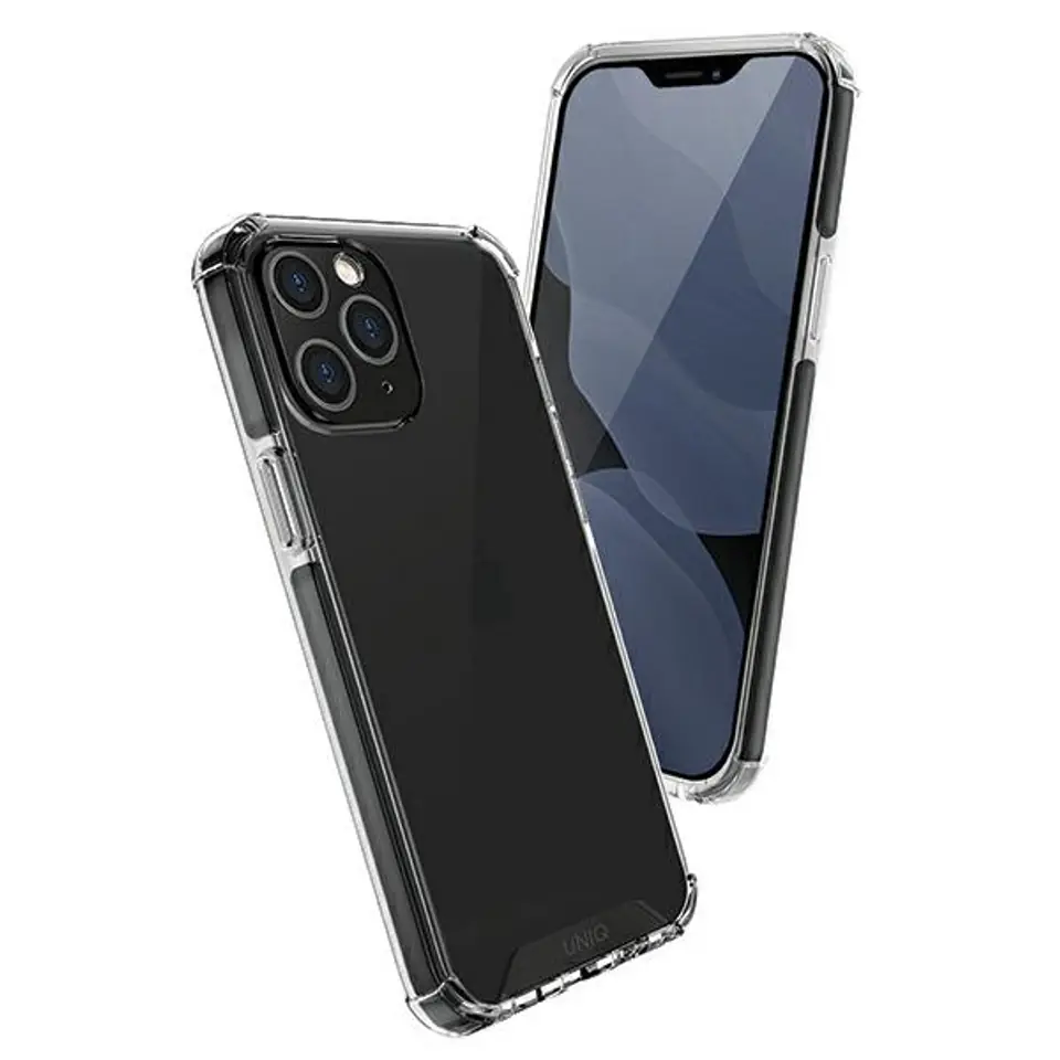 ⁨UNIQ etui Combat iPhone 12 Pro Max 6,7" czarny/carbon black⁩ w sklepie Wasserman.eu