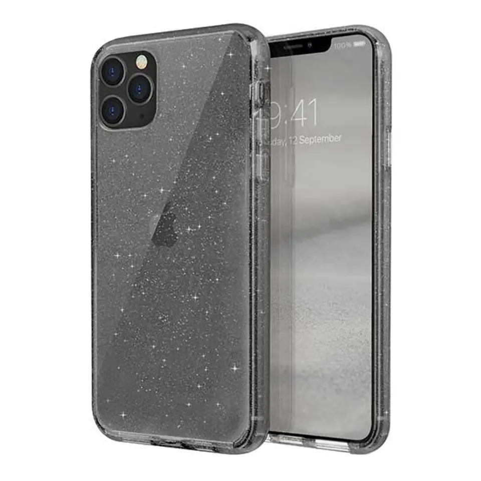 ⁨UNIQ etui LifePro Tinsel iPhone 11 Pro Max czarny/vapour smoke⁩ w sklepie Wasserman.eu