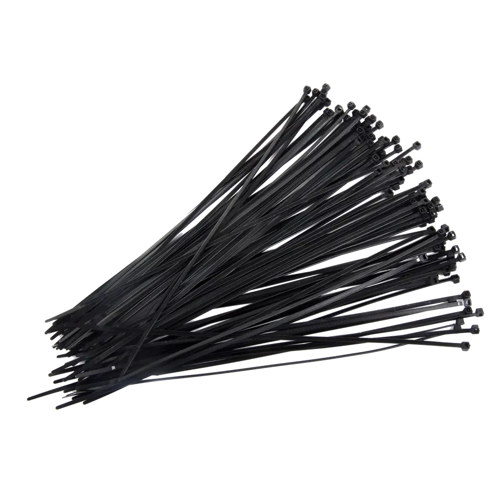 ⁨59131C Cable ties, nylon black, 4.8x300 mm, 100 pieces, Proline⁩ at Wasserman.eu