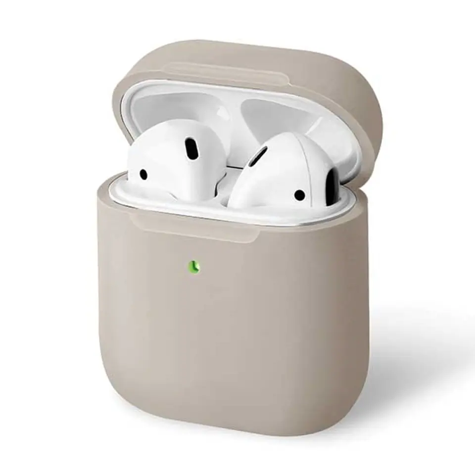UNIQ etui Lino AirPods 1/2 gen. Silicone beżowy/beige ivory w sklepie Wasserman.eu