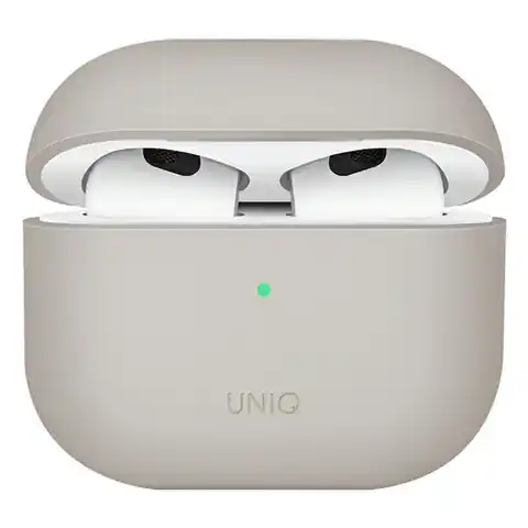 ⁨UNIQ Case Lino AirPods 3 gen. Silikon beige/beige⁩ im Wasserman.eu