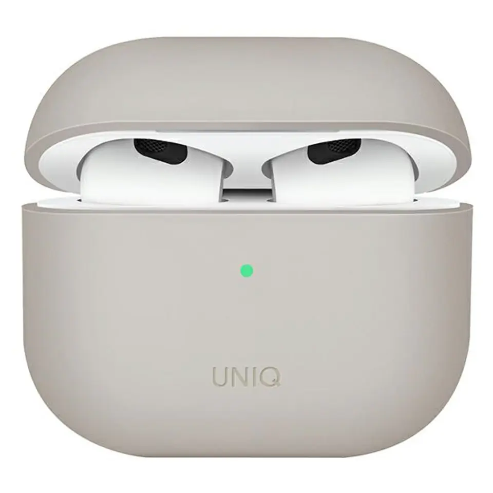 ⁨UNIQ case Lino AirPods 3 gen. Silicone beige/beige⁩ at Wasserman.eu