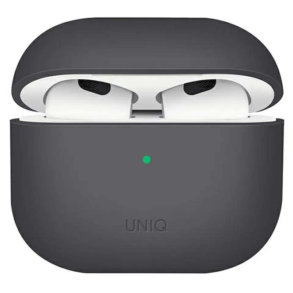 ⁨UNIQ case Lino AirPods 3 gen. Silicone grey/ash grey⁩ at Wasserman.eu