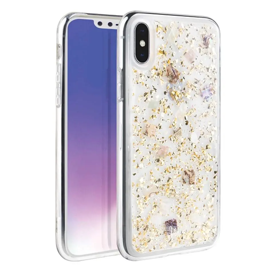 ⁨UNIQ etui Lumence Clear iPhone Xs Max złoty/Champagne gold⁩ w sklepie Wasserman.eu