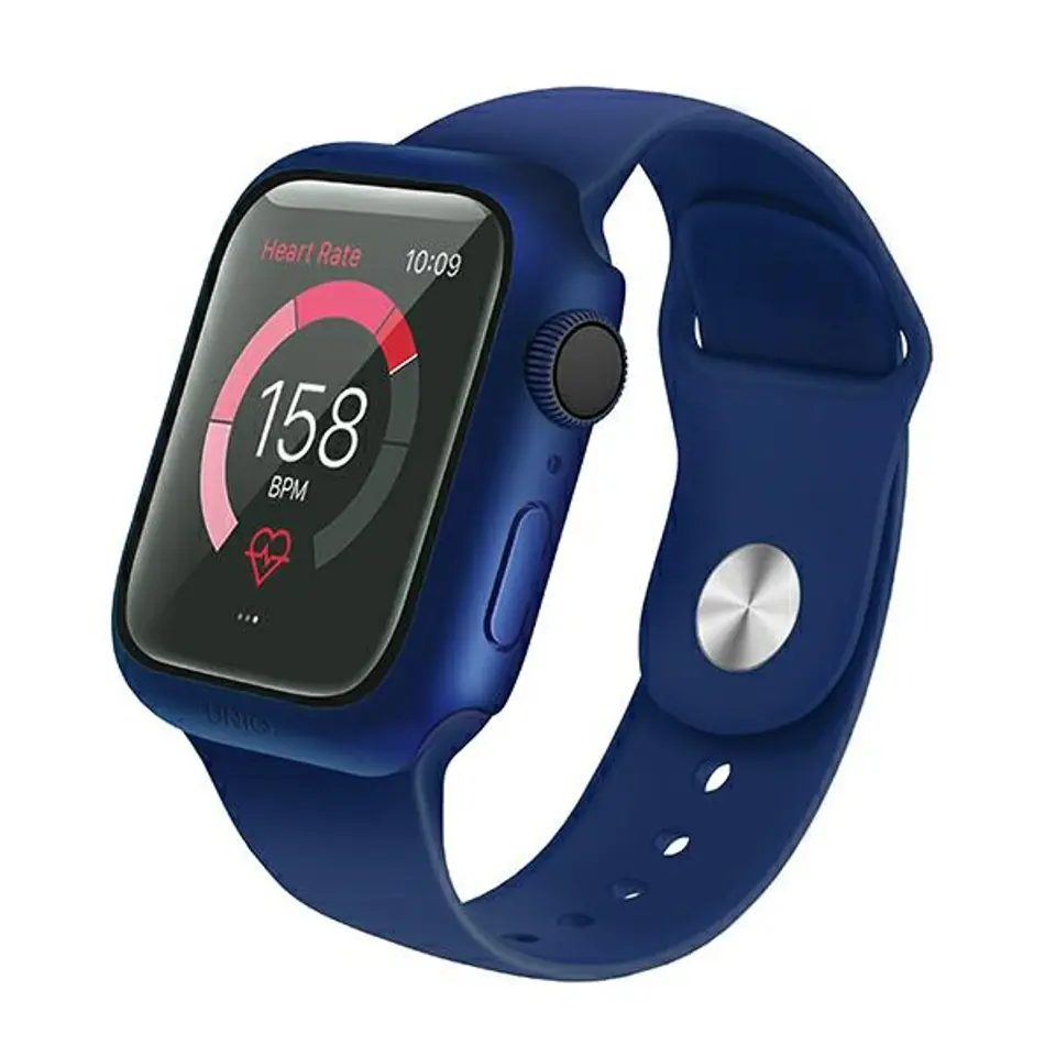 ⁨UNIQ etui Nautic Apple Watch Series 4/5/6/SE 40mm niebieski/blue⁩ w sklepie Wasserman.eu