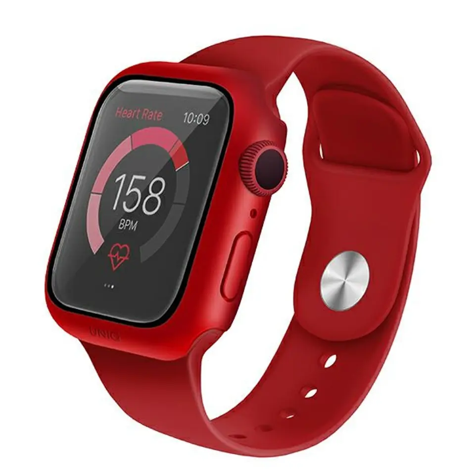 ⁨UNIQ Case For Nautic Apple Watch Series 4/5/6/SE 44mm Red/Red⁩ at Wasserman.eu