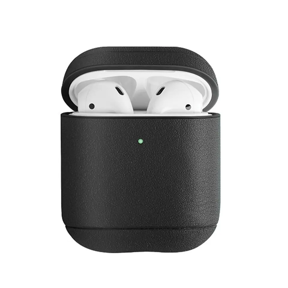 UNIQ etui Terra AirPods 1/2 gen. Genuine Leather czarny/black w sklepie Wasserman.eu