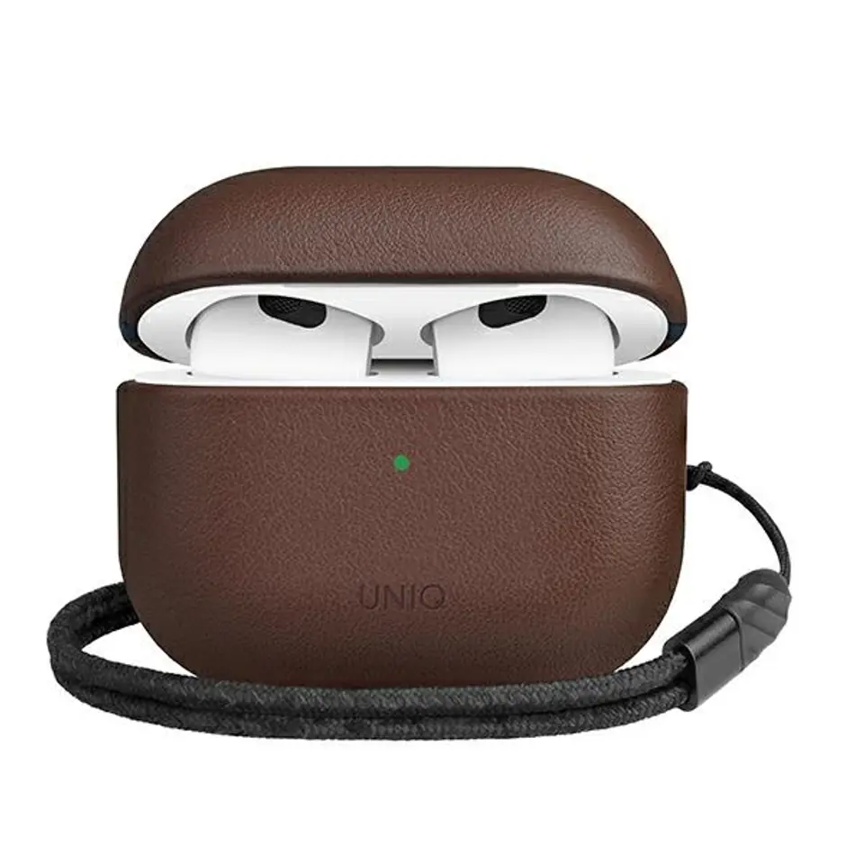 UNIQ etui Terra AirPods 3 gen. Genuine Leather brązowy/brown w sklepie Wasserman.eu
