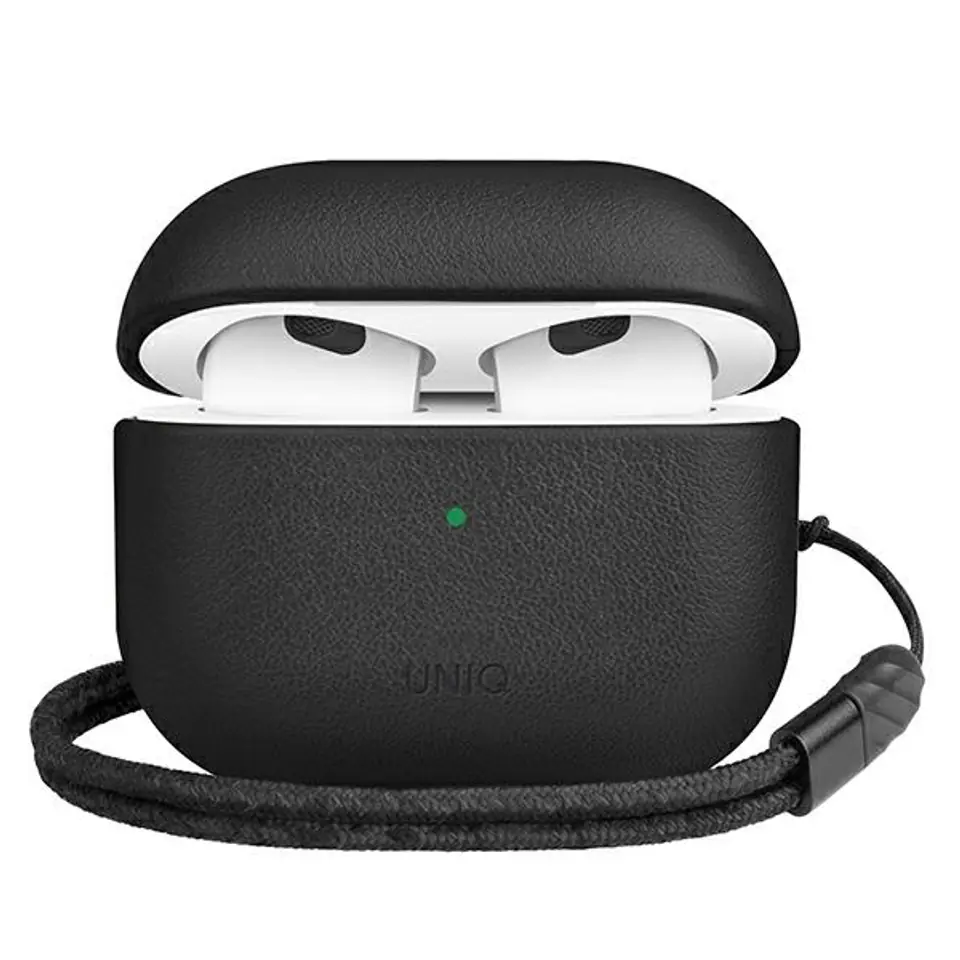UNIQ etui Terra AirPods 3 gen. Genuine Leather czarny/black w sklepie Wasserman.eu
